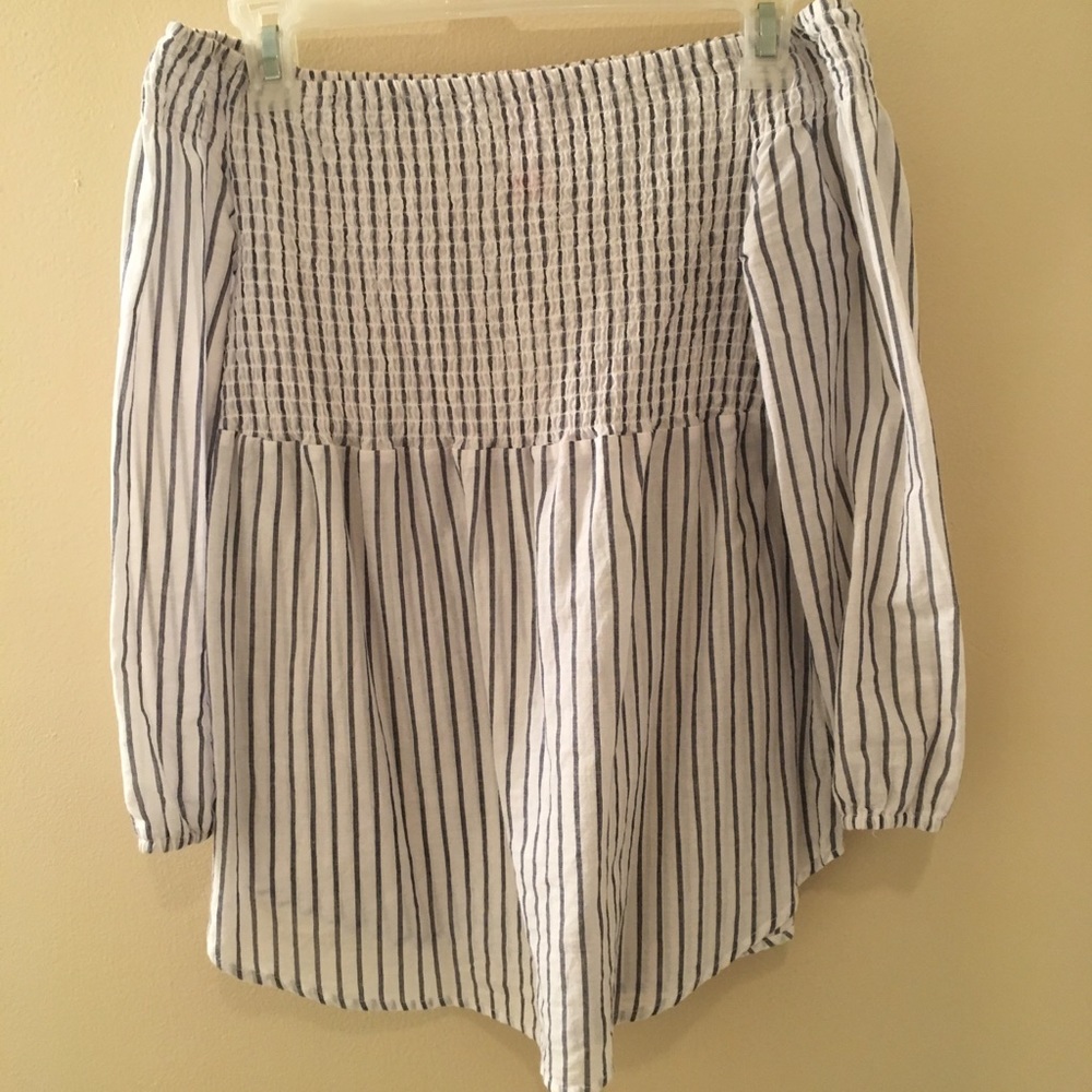 Grey & white shirt